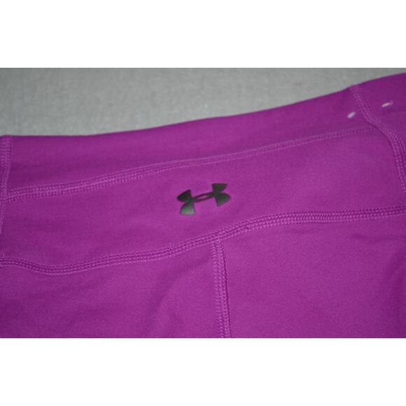 24149 Under Armor Gym Pants Compression Pink Polyester Size XS Womens - Picture 6 of 8